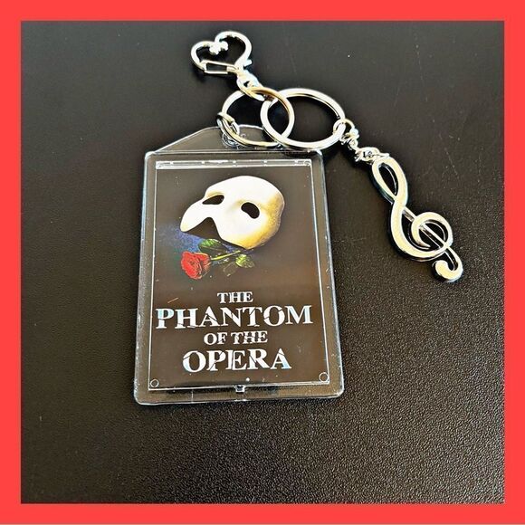 NWOT. Phantom Of The Opera Keychain. Musical Theater Fan Will Love Your Gift. - Picture 1 of 9